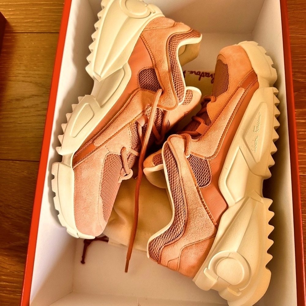 NWT! Salvatore Ferragamo Skylar Sneakers. Original dust bag and box included!